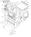 Diagram for Upper Cabinet And Front Panel Parts