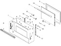 Diagram for Lower Oven Door Parts