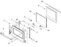 Diagram for Oven Door Parts