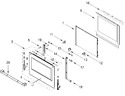 Diagram for Oven Door Parts
