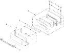 Diagram for Microwave Door Parts