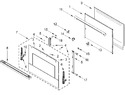 Diagram for Upper Oven Door Parts