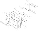 Diagram for Oven Door Parts