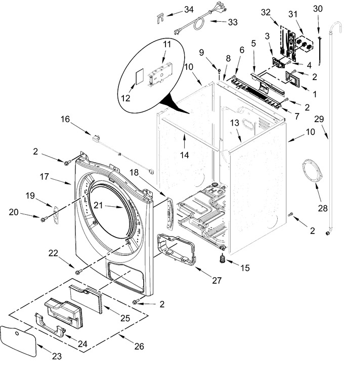 Diagram for YWHD560CHW2