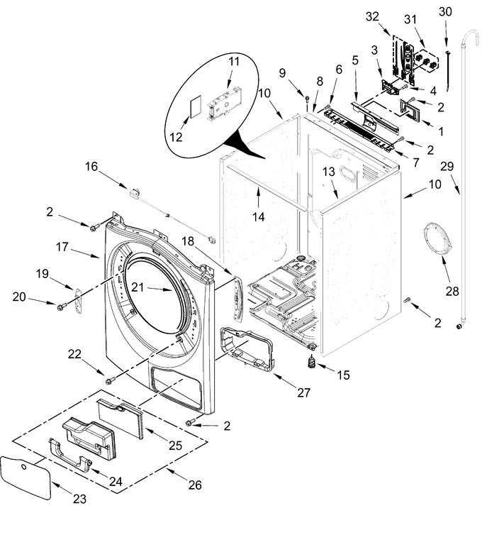 Diagram for WHD560CHW1