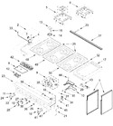 Diagram for Cooktop, Burner And Grate Parts