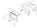 Diagram for Oven Door Parts