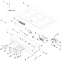 Diagram for Cooktop And Control Panel Parts