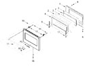 Diagram for Oven Door Parts