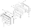 Diagram for Oven Door Parts (30 In)