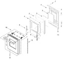 Diagram for Oven Door Parts (18 In)