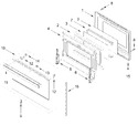 Diagram for Oven Door Parts (30 In)