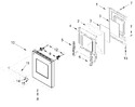 Diagram for Oven Door Parts (18 In)