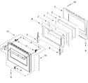 Diagram for Oven Door Parts