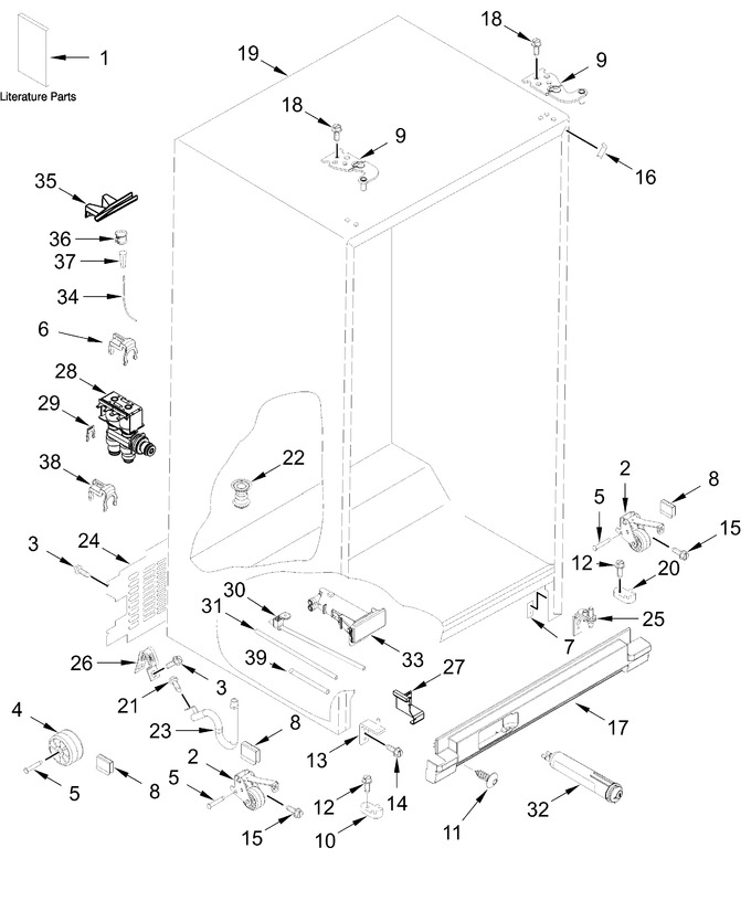 Diagram for WRS315SDHW09