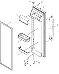 Diagram for Refrigerator Door Parts