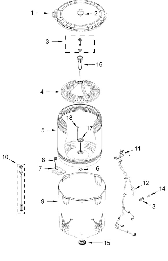 Diagram for WTW4105SW0