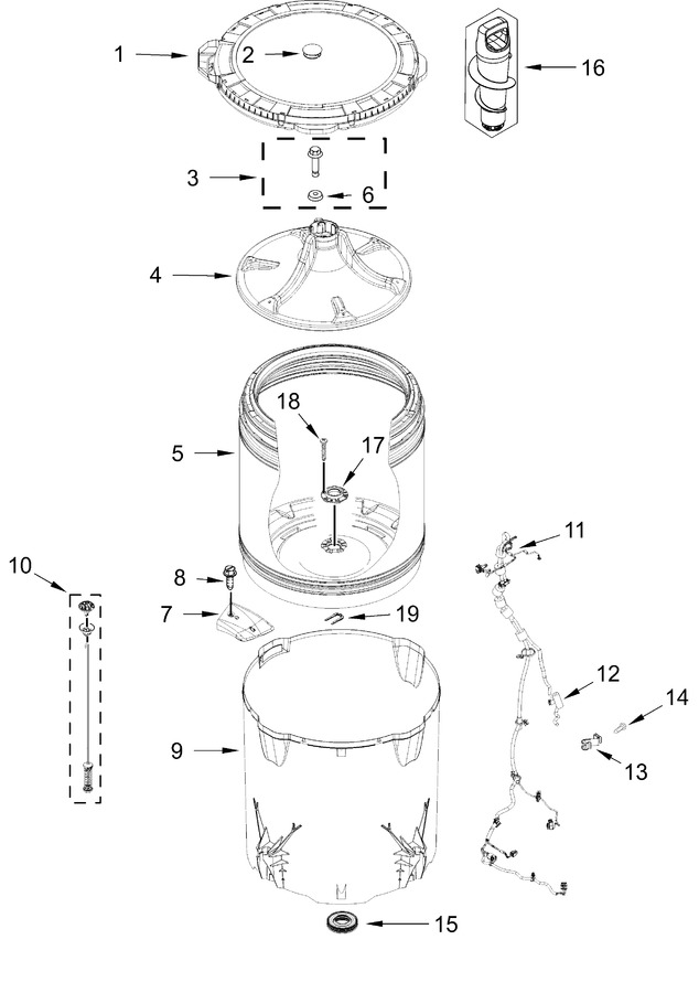 Diagram for WTW4107SW0