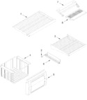 Diagram for Freezer Shelf Parts
