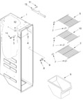 Diagram for Freezer Liner Parts