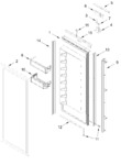 Diagram for Refrigerator Door Parts