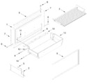 Diagram for Freezer Door And Basket Parts