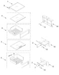 Diagram for Refrigerator Shelf Parts