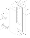 Diagram for Refrigerator Door Parts