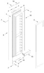 Diagram for Freezer Door Parts