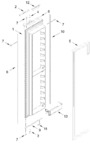 Diagram for Freezer Door Parts