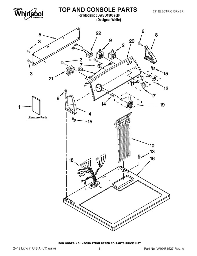 Diagram for 3DWED4800YQ0