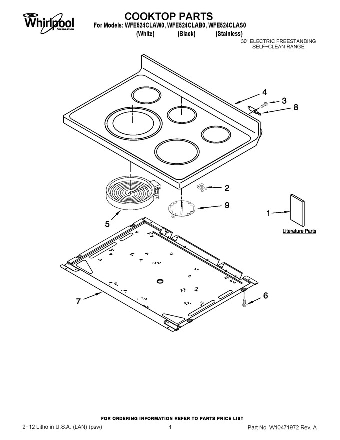 Diagram for WFE524CLAS0