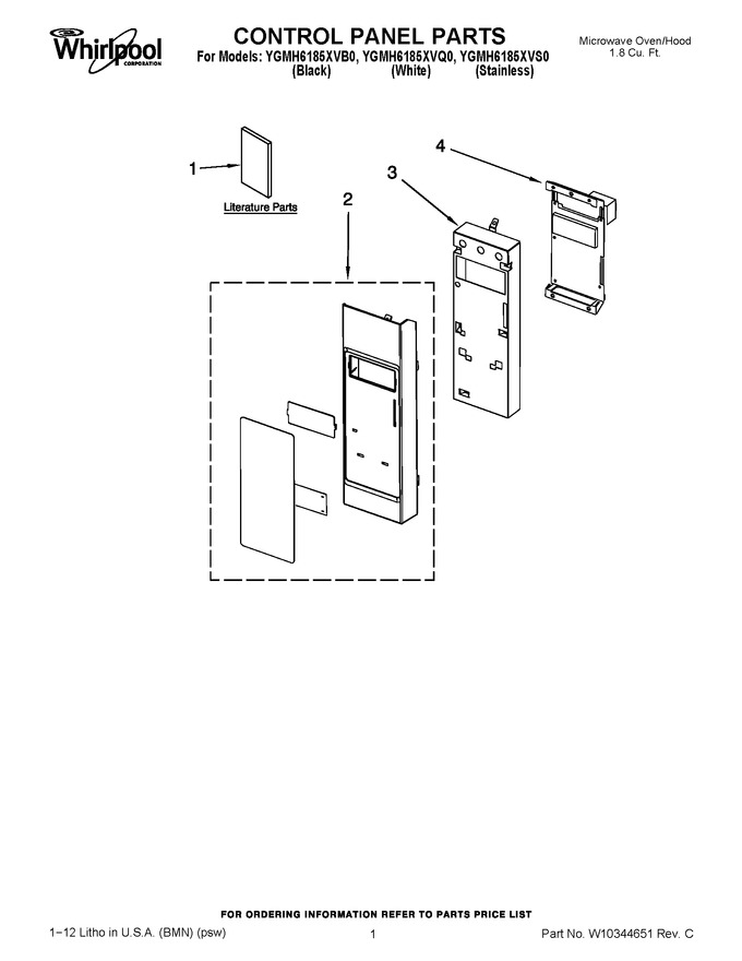 Diagram for YGMH6185XVB0