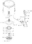 Diagram for Gearcase, Motor And Pump Parts