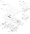 Diagram for Cooktop, Console, And Griddle Parts