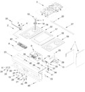 Diagram for Cooktop, Burner And Grate Parts