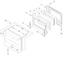 Diagram for Oven Door Parts