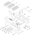 Diagram for Cooktop, Burner And Grate Parts