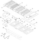 Diagram for Cooktop, Burner, And Grill Parts