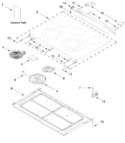 Diagram for Cooktop Parts