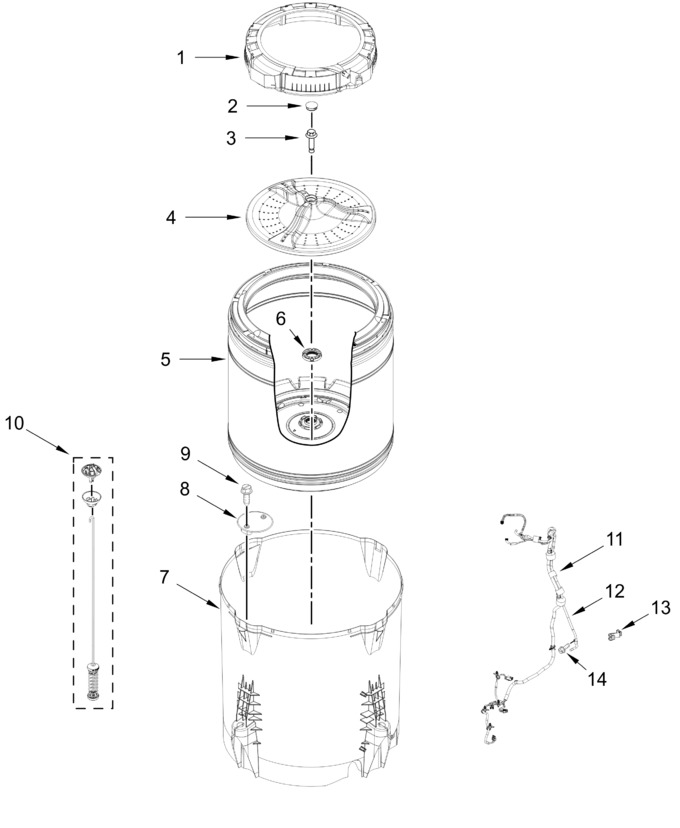 Diagram for WTW5100HW6
