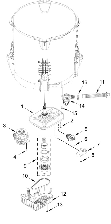 Diagram for WTW4307SW0