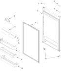 Diagram for Refrigerator Door Parts