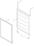 Diagram for Freezer Door Parts