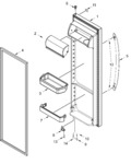 Diagram for Refrigerator Door Parts