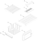 Diagram for Freezer Shelf Parts