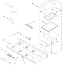 Diagram for Burner Box And Griddle Parts