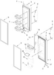 Diagram for Refrigerator Door Parts