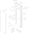 Diagram for Refrigerator Door Parts