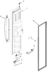 Diagram for Freezer Door Parts